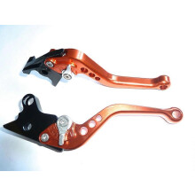 SUZUKI Bandit GSF1200 96-00 KURZE ORANGE BREMS- UND KUPPLUNGSHEBEL STRASSE RENNSTRECKE S10ZB