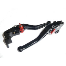KAWASAKI ZX6R 2007-2018 KURZE SCHWARZE BREMS- UND KUPPLUNGSHEBELSET RENNSTRECKE X14