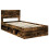 VidaXL vidaXL Bed Frame Smoked Oak 100 x 200 cm Solid Pine Wood 5