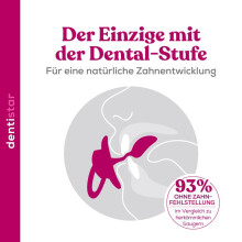 dentistar Silicone Soother Set of 3 Size 3 from 14 Months Tooth and