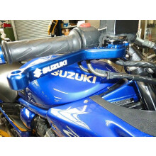 SUZUKI 600 650 250 BANDIT LANGE BLAUE BREMS- UND KUPPLUNGSHEBEL ROAD RACE R15D2