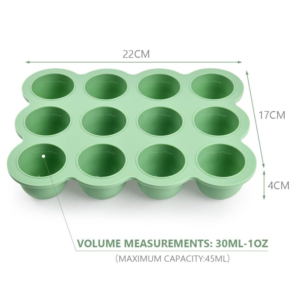 Aolso Baby Food Storage Container Silicone Baby Food Freezer Container