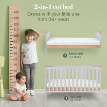Tutti Bambini Rio 2in1 Baby Cot Bed with Cot Top Changer 06 years 140x