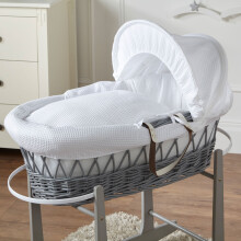 For Your Little One WickerPod Moses Basket Handwoven Natural Hypoaller