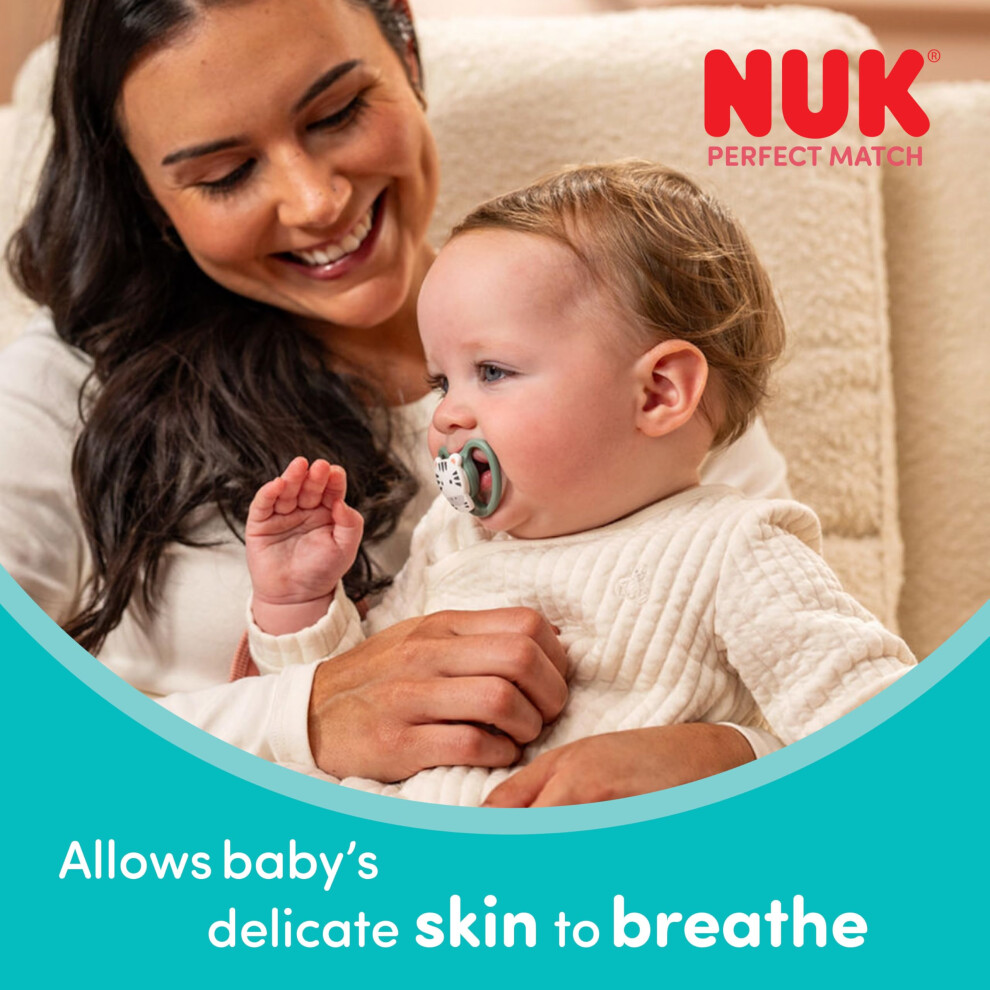 Nuk Perfect Match Air Baby Dummies 1836 Months Orthodontic Soothers