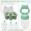 2 Pack Baby Fruit Feeder Pacifier with Cat Shape Breast Milk Ice Cube 1