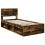 VidaXL vidaXL Bed Frame with Headboard Smoked Oak 75 x 190 cm Engineered wood 3