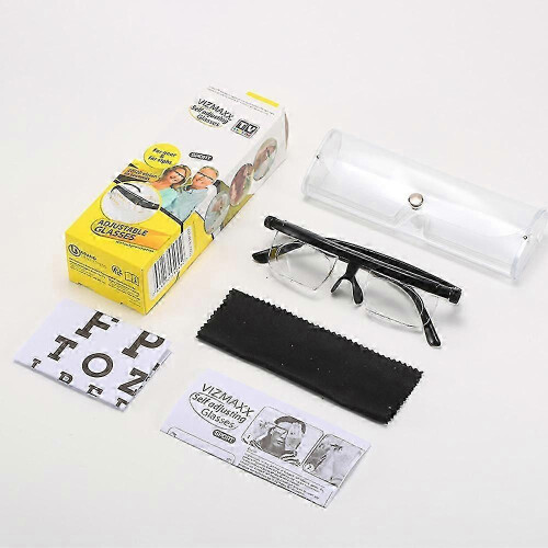 Flex Focus Adjustable Glasses Variable Focus Distance Vision Reading Eyeglasses 2