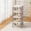 Living And Home 4-Tier Narrow Plastic Shoe Rack in Grey 4