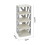 Living And Home 4-Tier Narrow Plastic Shoe Rack in Grey 6