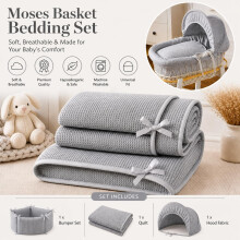 For Your Little One Moses Basket Bedding Set – Waffle Dimple Designs