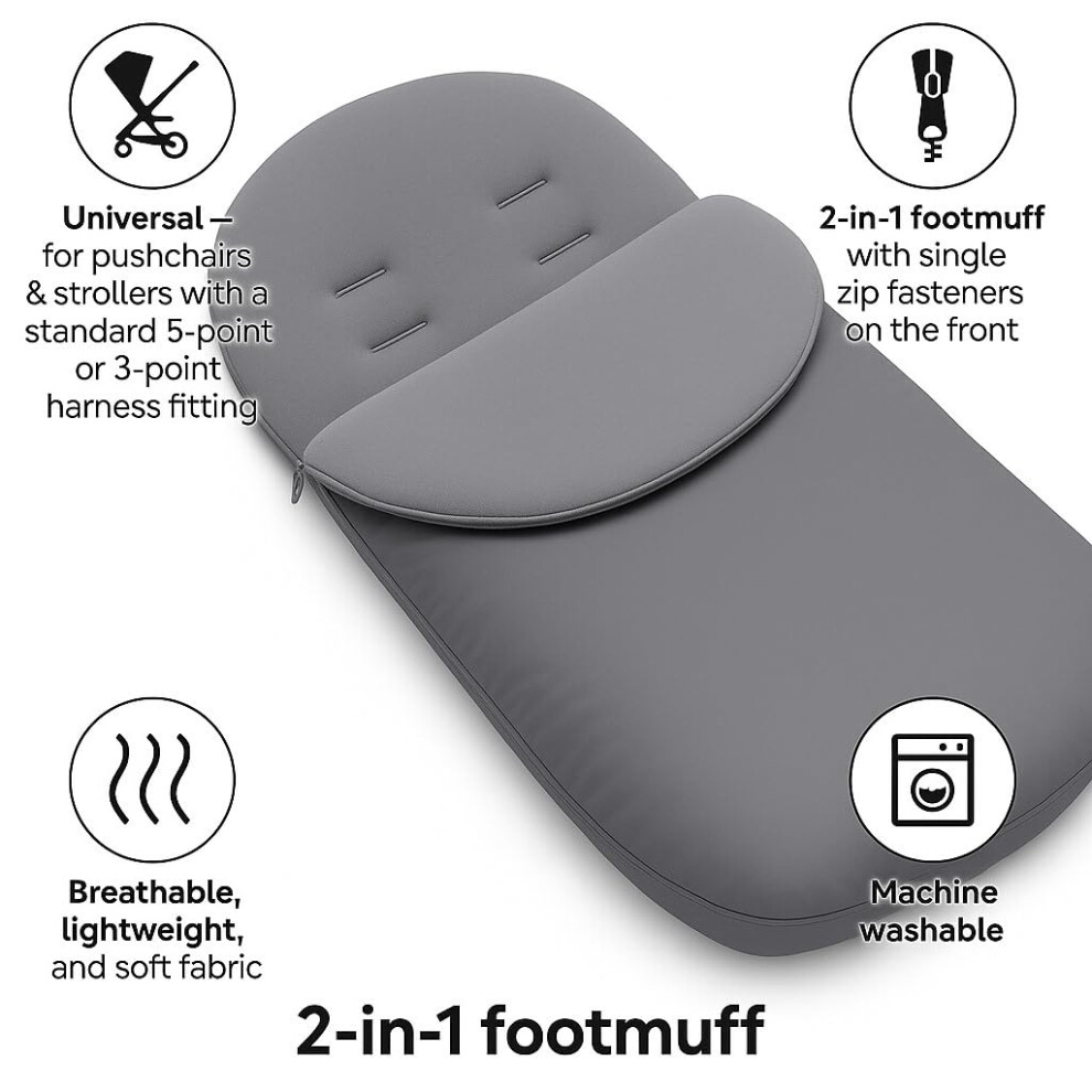 Babymam Universal Baby Footmuff For Pushchair Stroller – Warm Fleece