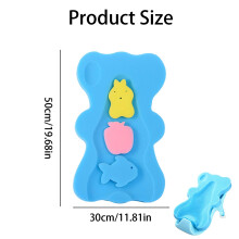 Baby Bath Sponge Support AntiSlip Baby Bath Cushion Soft Newborn Bathi