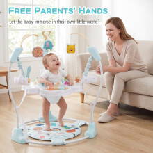INFANS Baby Activity Center 3 in 1 Play Center Jumpers and Bouncers wi