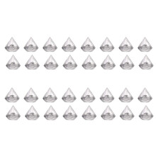 96PCS Transparent Diamond Shape Candy Box Wedding Favor Gift Boxes Party Box Clear Plastic Container Home Decor Gift