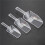 6 Piece Pallet Ice Scraper Shape Plastic Scoop - Transparent 4