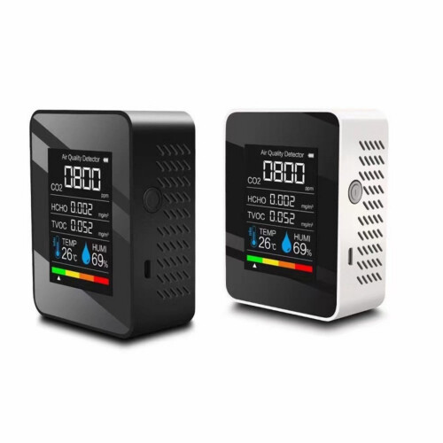 Monitortool voor CO2 HCHO TVOC temperatuur- en-MT05 Wit 1