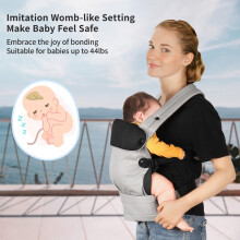 Tuocal Baby Carrier Ergonomic Lightweight Baby Sling Carrier with Enh