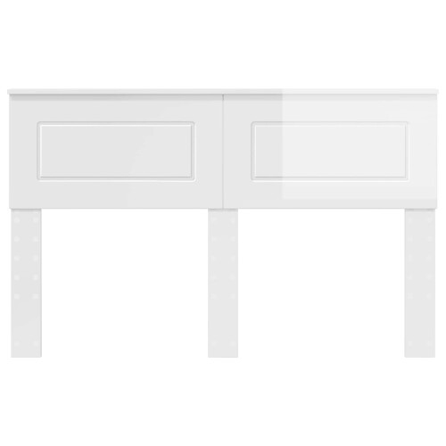 VidaXL vidaXL Headboard Gloss White Engineered wood 1
