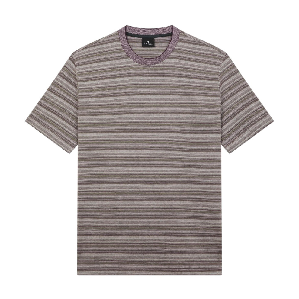 Paul Smith (L, Green) Mens Striped T-Shirt
