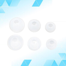 6-teiliges DIY-Silikonform-Set zur Herstellung von Harzanhängern, runde Epoxidform, spiegelpolierbar