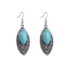 Bohemian Turquoise Natural Stone Vintage Sweater Pendant, Model: E1911-9 Surprise Gift