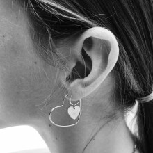 Stylish And Minimalist Metal Heart Earring Set Surprise Gift