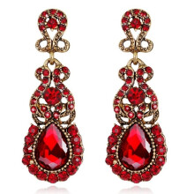 Classic Pendant Earrings, Bold And Stylish Alloy Studs, Metal Color: Red. Surprise Gift