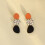Acrylic Irregular Pattern Patchwork Leopard Print Long Earrings (03) Surprise Gift 1