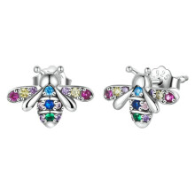 Insect-Themed 925 Sterling Silver Earrings, Style: Bee. Surprise Gift