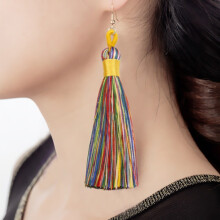 Three-To-One Sales Of Bohemian Style Long Tassel Earrings (Multiple Colors) Surprise Gift