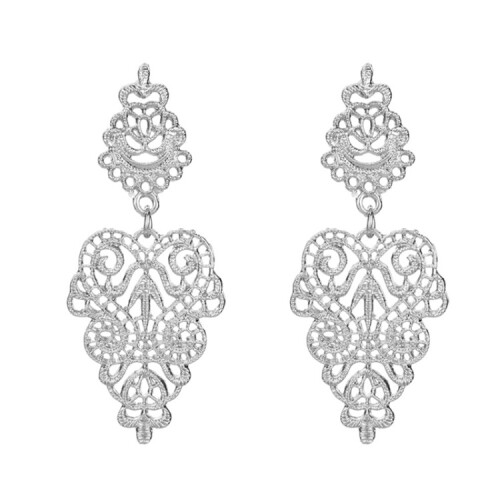 Bohemian Style Versatile Pendant Earrings (Silver) Surprise Gift