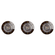 3X Acrylic Islamic Wall Clock 30cm Muslim Home Deco Wall Clock Calligraphy Wall Decoration Art Indoor Wall Clock(Silver)