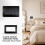 Hounyou 4 Pcs 146 mm x 86 mm Internal Size Double Socket Surround, Textured Black Plug Socket Surround Plates 5