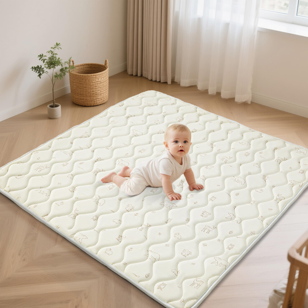 Fortella Baby Play Mat For Playpen Floor 120120Cm Foldable Foam Padd