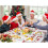 Conjunto de Jogos Americanos com 12 Poinsétias de Natal Bordadas e Design de Azevinho, Decoração de Mesa de Natal de 11 X 17 Polegadas 7