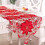 2X Corredor de Mesa de Natal, Toalhas de Mesa Bordadas com Folhas de Azevinho Poinsétia para DecoraçõEs de Natal 15 X 59 Polegadas 7