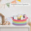 COMSE Gift Basket Empty with Handle Small Woven Basket with Gift Bags 5