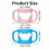 Lafefe 4 Pcs Baby Bottle Handles Silicone Universal Bottle Handle Grip 1
