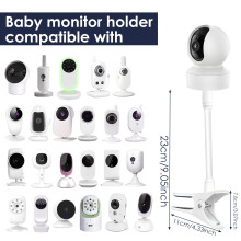 Baby Monitor Mount with 14 Inch Screw Base Adjustable Clip Arm Holder