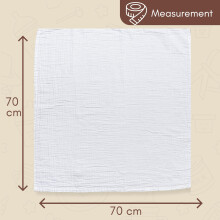 KreativeHome Muslin Cloths for Baby 6 Pack Large 70x70cm Muslin Squar