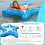 Inflatable Starfish Float, 150cm Water Hammock with Net, Versatile Pool Toy for Summer Holidays 6