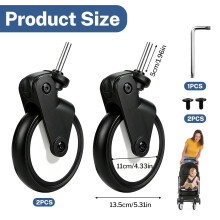 Baby Strollers Rubber Wheels 1 Pair of Replacement Babyzen Stroller Pr