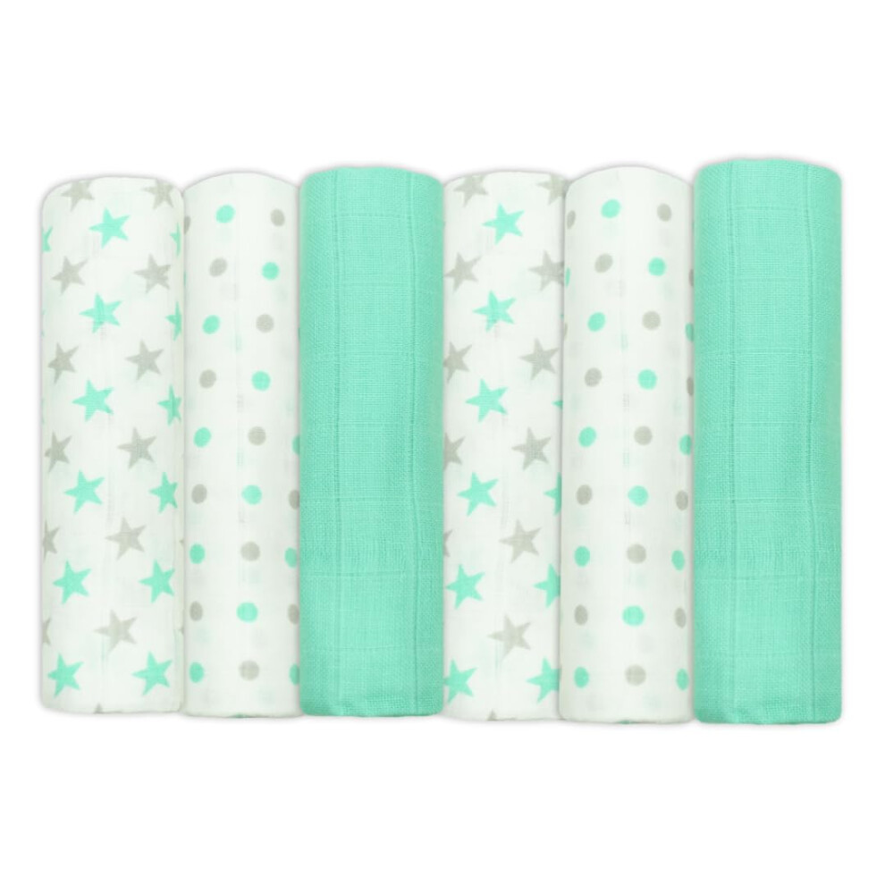Muslinz 6 Pack Baby Muslin Squares Baby Burp Cloths Muslins For Baby