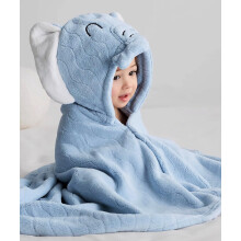 Fayscingo Baby Hooded Bath Towel for Kids Toddler Soft Warm Coral Flee