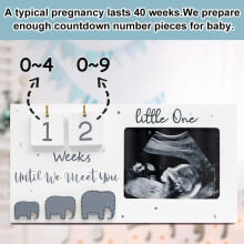 Baby Scan Photo Frames with Countdown Calendar and Changeable Mats Bab