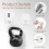 No Drilling Required Combination Refrigerator Lock - Square Password Lock Standard Size (2-Pack) White 3