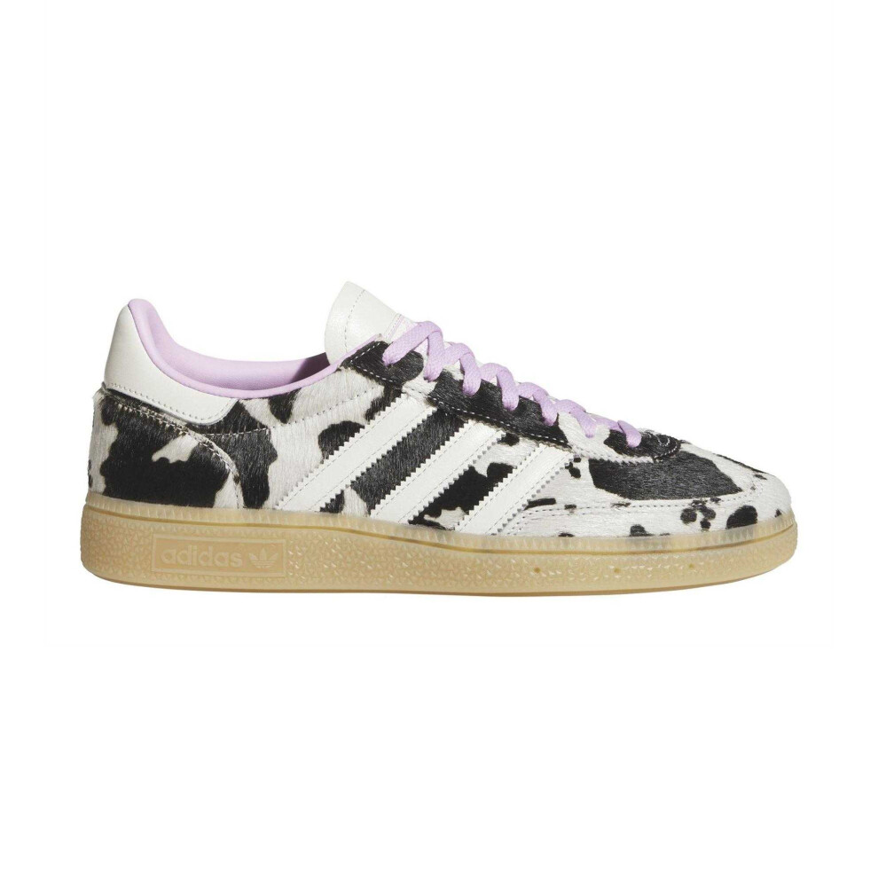 Adidas (8 Uk R, Pink/White/Black) Womens/Ladies Handball Spezial Cow Print Suede Trainers