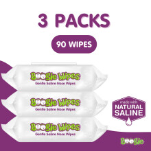 Boogie Wipes 30 Piece Gentle Saline for Stuffy Noses Simply Unscented