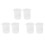 Kitchen Lab Graduated Beaker Clear Plastic Measuring Cup Thicken with Cap Measuring Jug 200ML 6Pcs 1